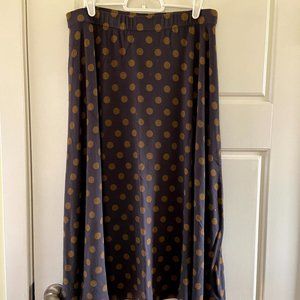 Dotty maxi skirt